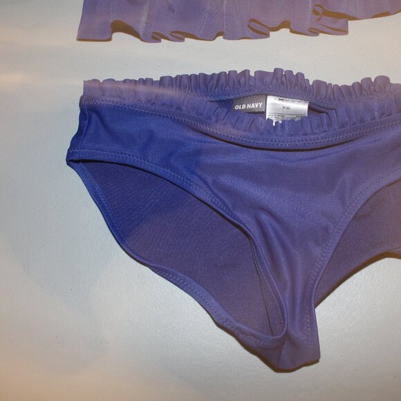 Blue 2 Pcs Old Navy Bikini Swimsuit Size Medium - Picture 3 of 6